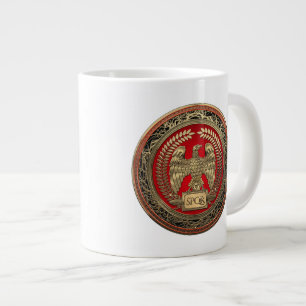 Taza De Café Gigante [200] Águila imperial romana dorada