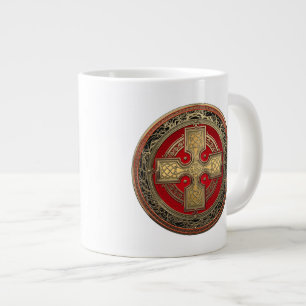 Taza De Café Gigante [200] Antiguo Cruce del Cuello de Oro Sagrado Celt