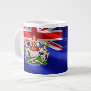 Taza De Café Gigante [200] Escudo de armas histórico 1959-1997 de Hong