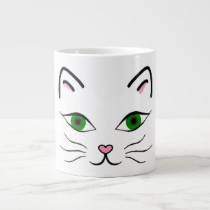 Taza De Café Gigante 20 g. Jumbo Mug - Cara Kitty