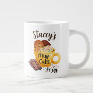 Taza De Café Gigante 20 oz. de Mug, nombre de Personalizable, "Mug Cake