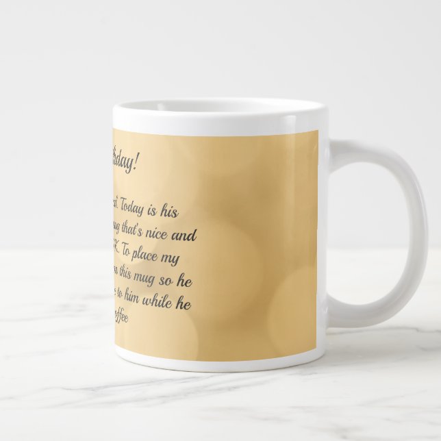 Taza De Café Gigante 20 oz Grammy Birthday Mug (Derecha)