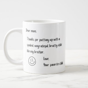 Taza De Café Gigante 20 oz Hermano desagradecido