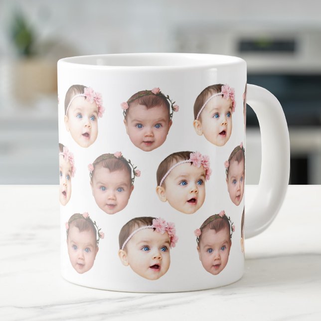 Taza De Café Gigante 20 Oz Jumbo Baby Face 2 Fotos Specialty (Subido por el creador)
