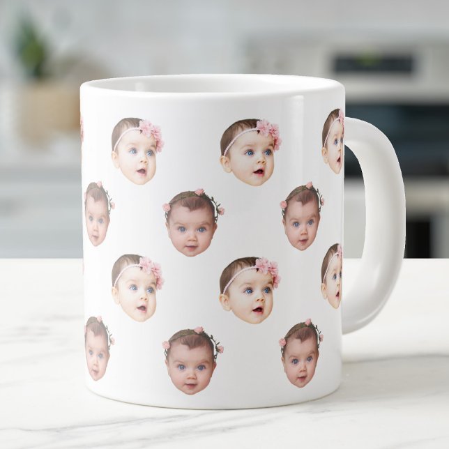 Taza De Café Gigante 20 Oz Jumbo Cute Baby Face 2 Fotos Specialty (Subido por el creador)
