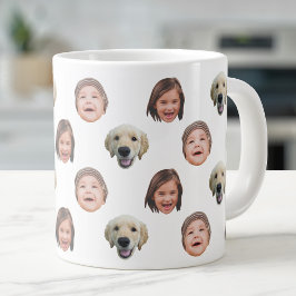 Taza De Café Gigante 20 Oz Jumbo Cute Family Face 3 Fotos Specialty