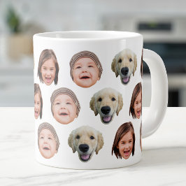 Taza De Café Gigante 20 Oz Jumbo Family Face 3 Fotos Specialty