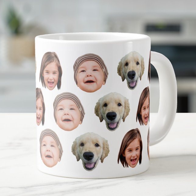 Taza De Café Gigante 20 Oz Jumbo Family Face 3 Fotos Specialty (Subido por el creador)