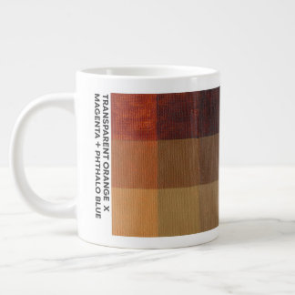 Taza De Café Gigante 20 oz Naranja Transparente x Magenta + Azul Ftalo