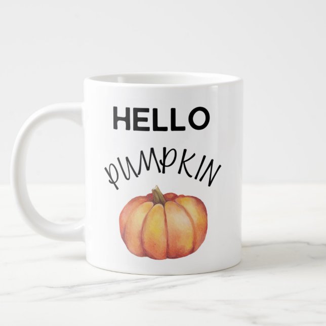 Taza De Café Gigante 20oz Hello Pumpkin mug (Izquierda)