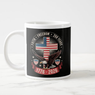 Taza De Café Gigante 250º Aniversario USA Fe Libertad 4 de Julio