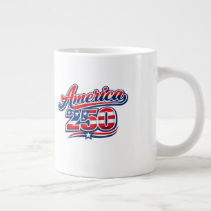 Taza De Café Gigante 250 Años de Libertad – EE. UU. 1776–2026 Patriótic
