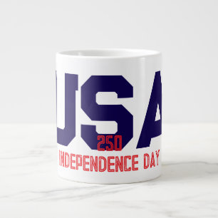 Taza De Café Gigante 250 Día de la Independencia de EE. UU.