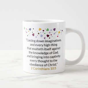 Taza De Café Gigante 2 Corinthians 10:5 - Jumbo Mug