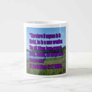 Taza De Café Gigante 2 Corinthians 5:17 WEBU Mug