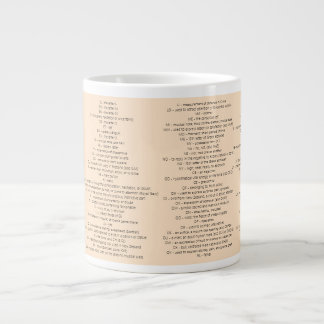 Taza De Café Gigante 2 letras Word Mug - Conviértete en un juego de pal
