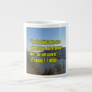 Taza De Café Gigante 2 Timoteo 1:7 WEBU Mug