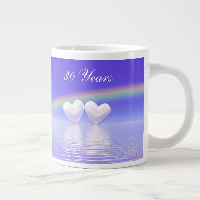Taza De Café Gigante 30° Aniversario de Pearl Hearts (Derecha)