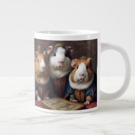 Taza De Café Gigante 3 Cerdos del Renacimiento de Guinea