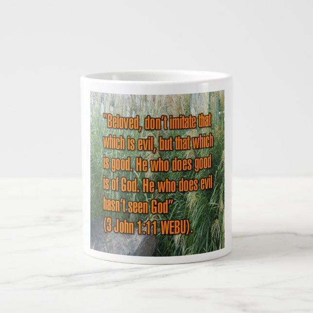 Taza De Café Gigante 3 John 1:11 WEBU Mug (Frente)