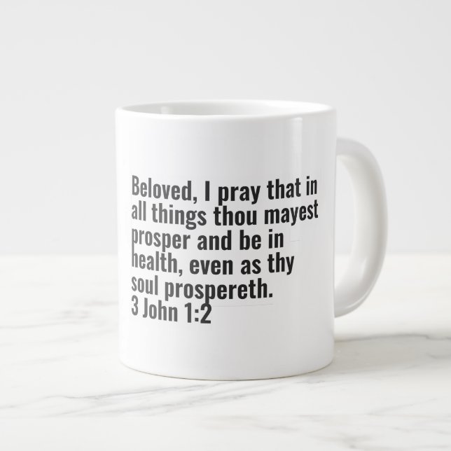 Taza De Café Gigante 3 John 1:2 - Jumbo Mug (Derecha)