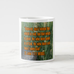Taza De Café Gigante 3 Juan 1:11 WEBU Mug