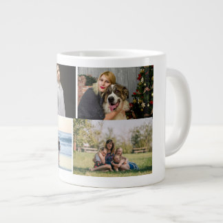 Taza De Café Gigante  4 Family Photo Collage Custom