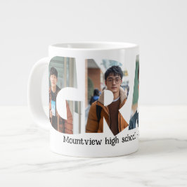 Taza De Café Gigante 4 fotos collage personalizado GRAD Fotos