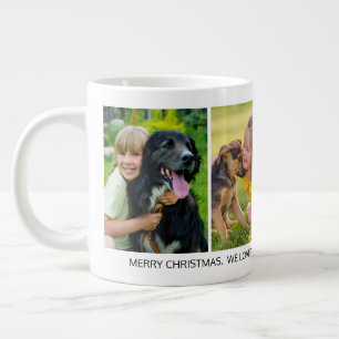 Taza De Café Gigante 4 Fotos Feliz Navidad Abuelo Nieto