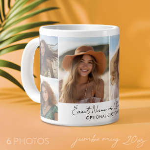 Taza De Café Gigante 6 Collage de Fotos - Cuadrícula Minimalista Modern