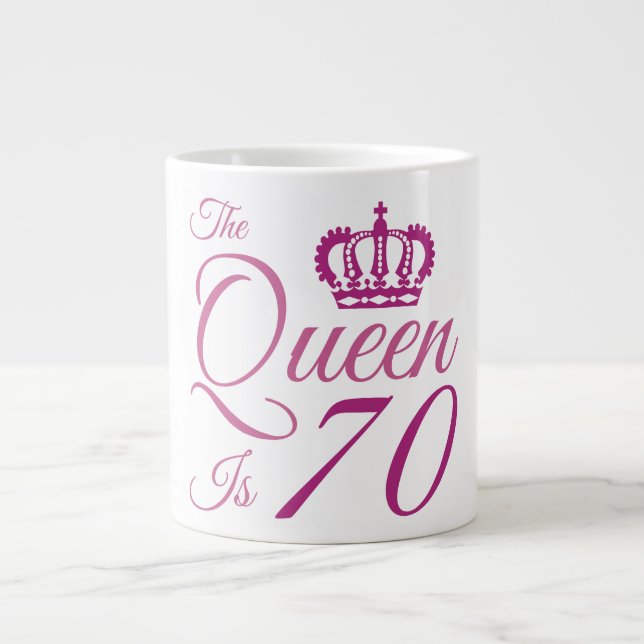 Taza De Café Gigante 70.ª Reina (Frente)