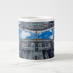 Taza De Café Gigante A320 Cockpit Mug