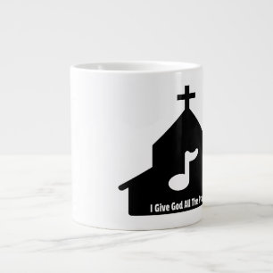 Taza De Café Gigante A Dios Todos Los Alabanzas - Jumbo Mug