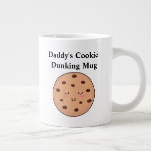 Taza De Café Gigante A mano izquierda de papá - Leche y galletas Mug 2