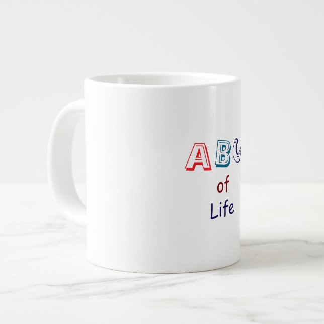 Taza De Café Gigante ABCs of Life Specialty Mug (Izquierda)