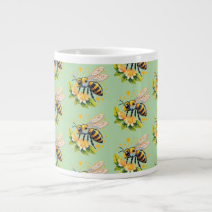 Taza De Café Gigante abeja melífera europea