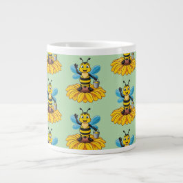 Taza De Café Gigante abeja melífera europea