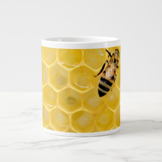 Taza De Café Gigante abeja y abeja (Frente)