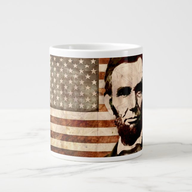 Taza De Café Gigante Abraham Lincoln (Frente)