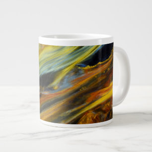Taza De Café Gigante Abstracción colorida de Pietersita