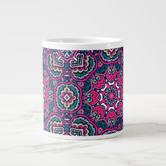 TAZA DE CAFÉ GIGANTE ABSTRACT BOHO FESTIVE MANDALA MUG