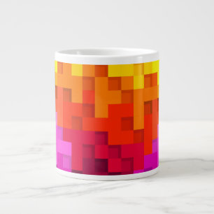 Taza De Café Gigante Abstract Colourful Design