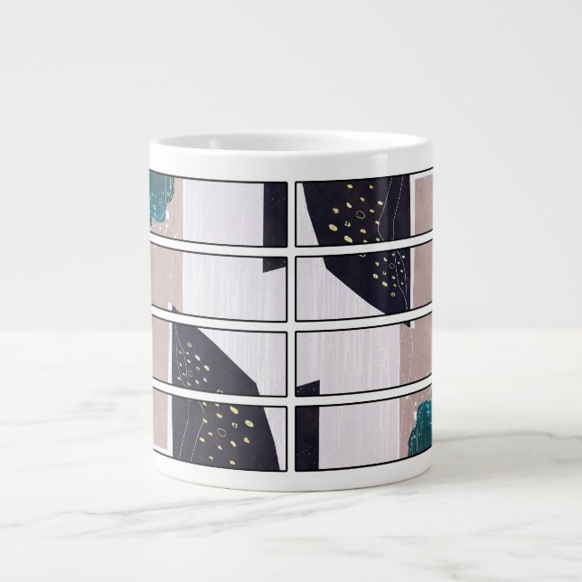 Taza De Café Gigante Abstract Mug Design (Frente)