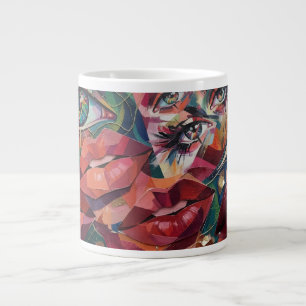Taza De Café Gigante Abstracto