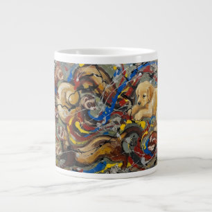 Taza De Café Gigante Abstracto