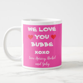 Taza De Café Gigante Abuela BUBBE NOSOTROS AMAMOS A TUS Abuelos Nombres