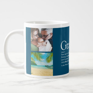 Taza De Café Gigante Abuelo Abuelito Papá Definición Fotocolage