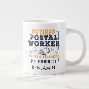 Taza De Café Gigante Abuelo cartero jubilado