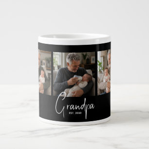 Taza De Café Gigante Abuelo Establecido 3 Foto Negra