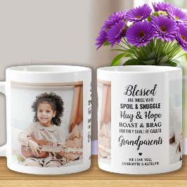 Taza De Café Gigante Abuelos Bendecidos Modernos Personalizados 2 Foto